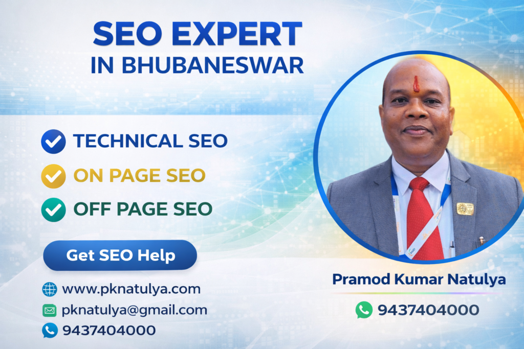 SEO EXPERT IN Bhubaneswar SEO Expert in Bhubaneswar – Pramod Kumar Natulya providing professional SEO services
